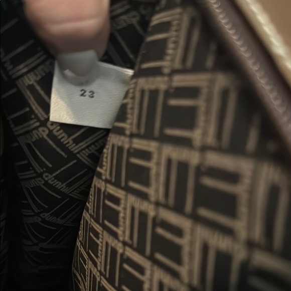 Dunhill Brown and Black Laptop Bag with Sleek Design - Picture 6 of 8